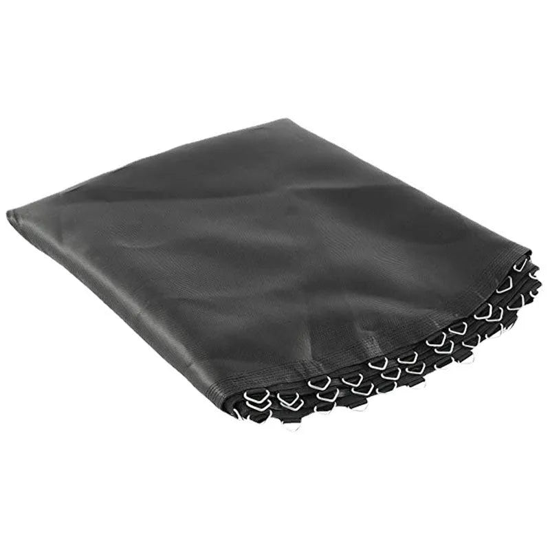 Round trampoline elastic fabric replacement cloth in polypropylene material showing button fastenings