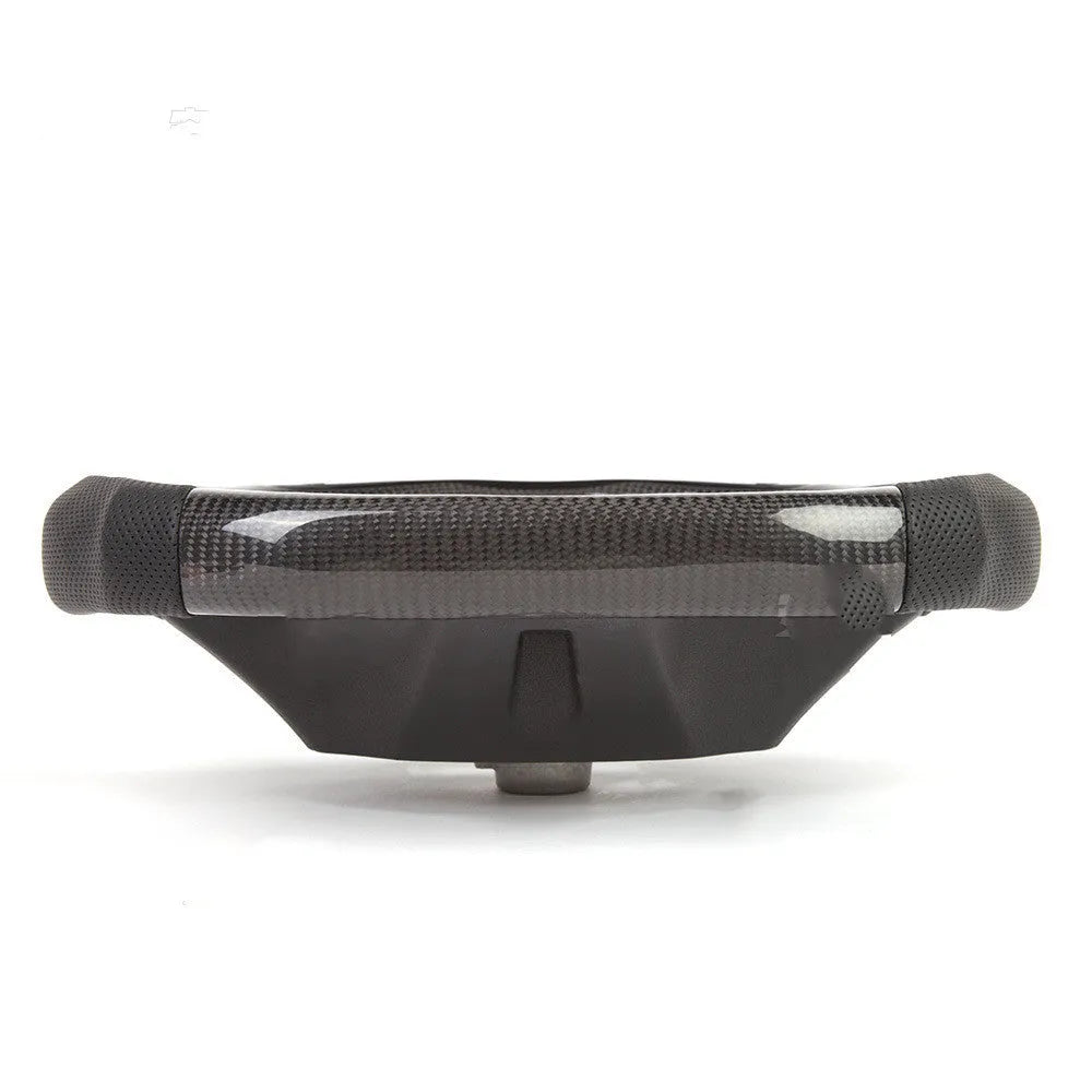 Black carbon fibre LED steering wheel for BMW X3 and X5 models with intelligent display
