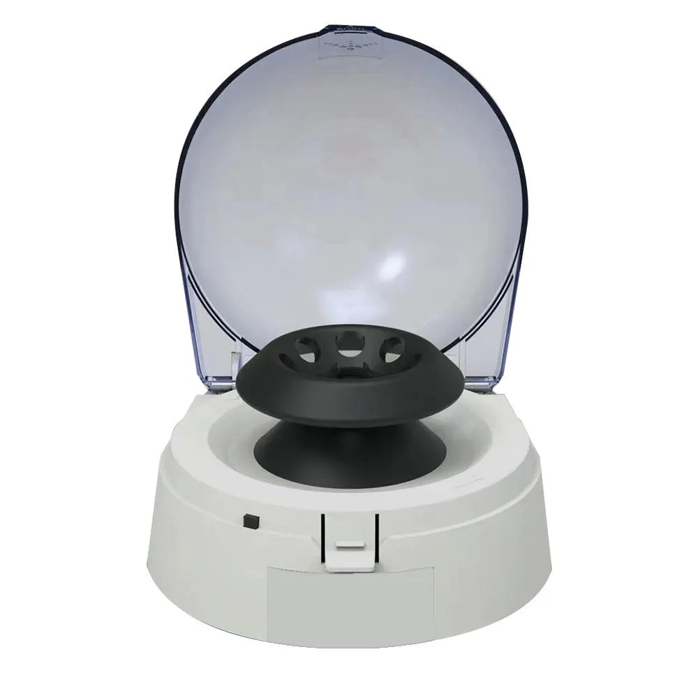 Mini laboratory centrifuge unit with compact design for bench-top use