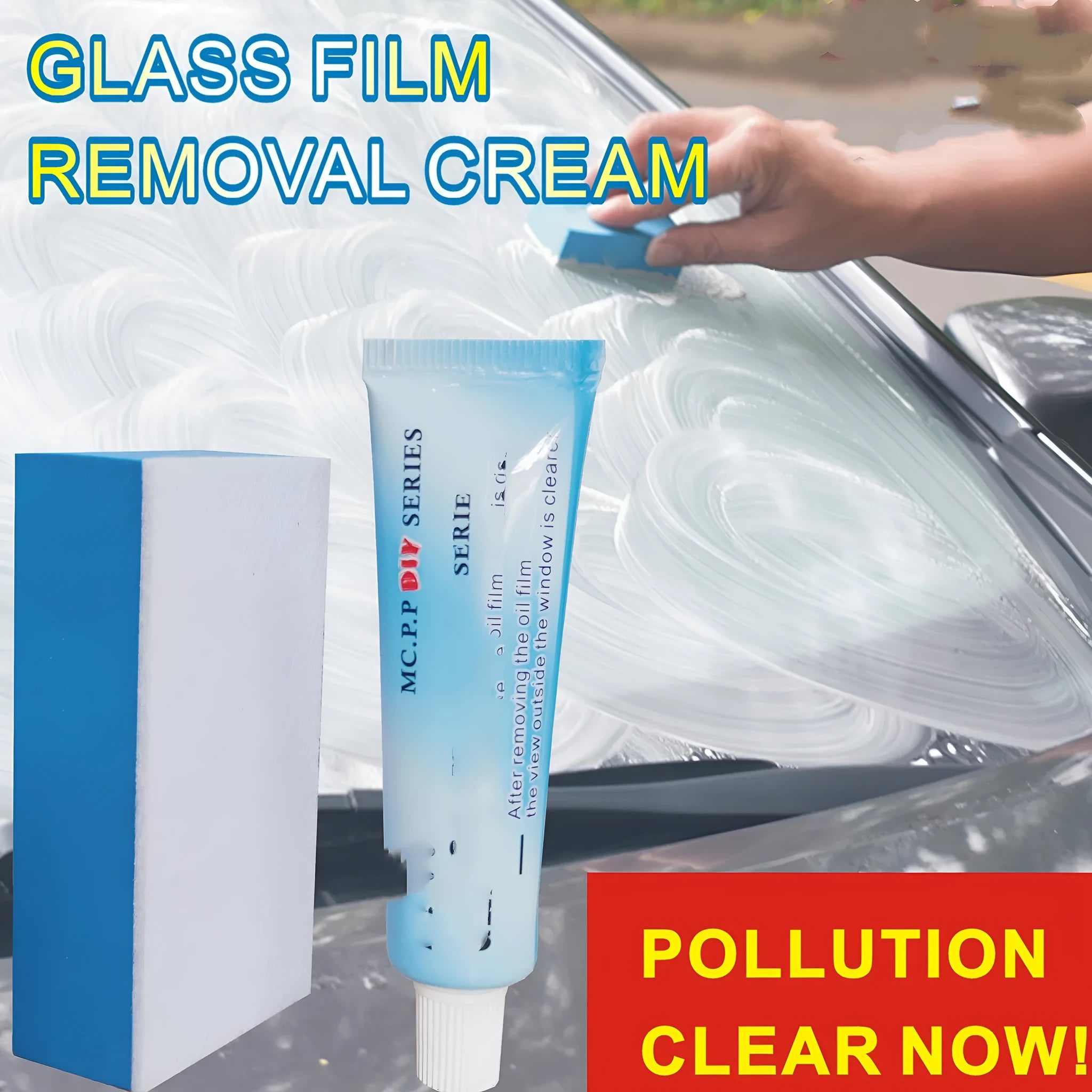 15ml white liquid automotive glass rainproof anti-fog agent in English packaging