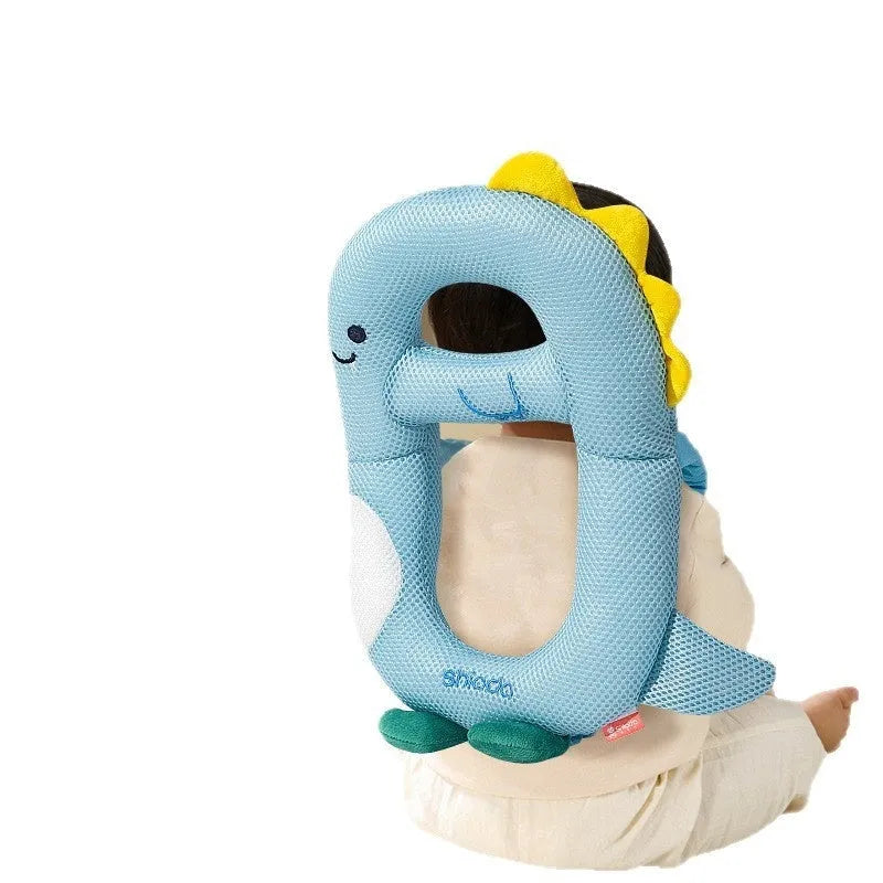 Cartoon anti-collision baby pillow in dinosaur design for toddler fall protection