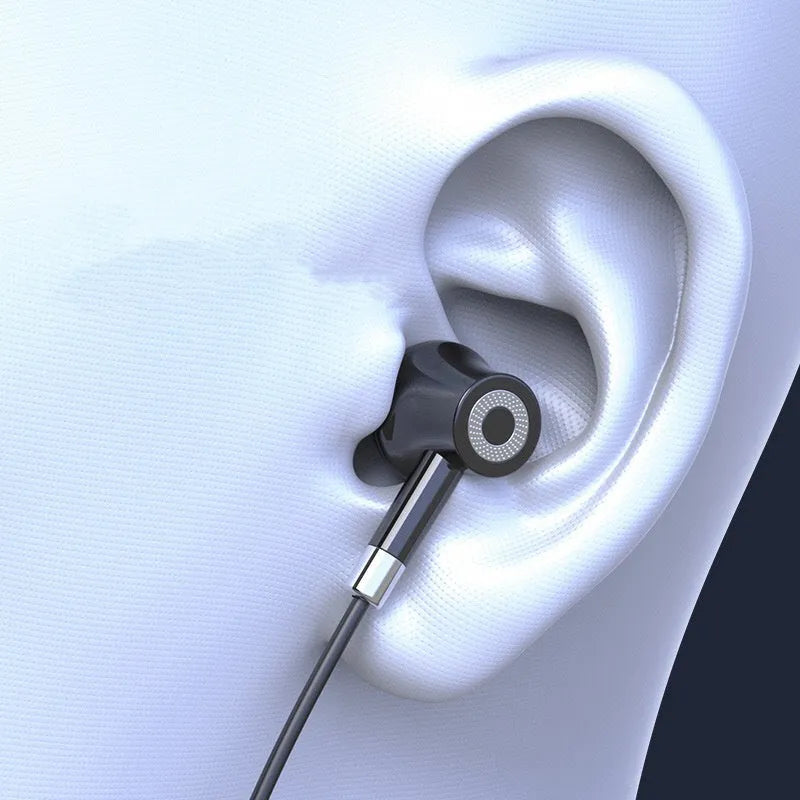 Wireless Bluetooth sports headset with neck-hanging design showing black colour option