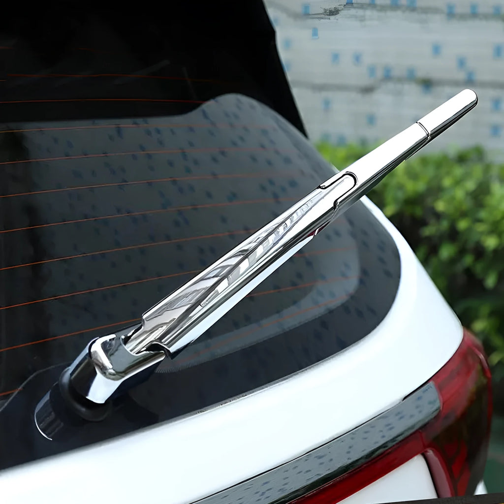 Hyundai rear window wiper cover trim set - four silvery ABS plastic pieces