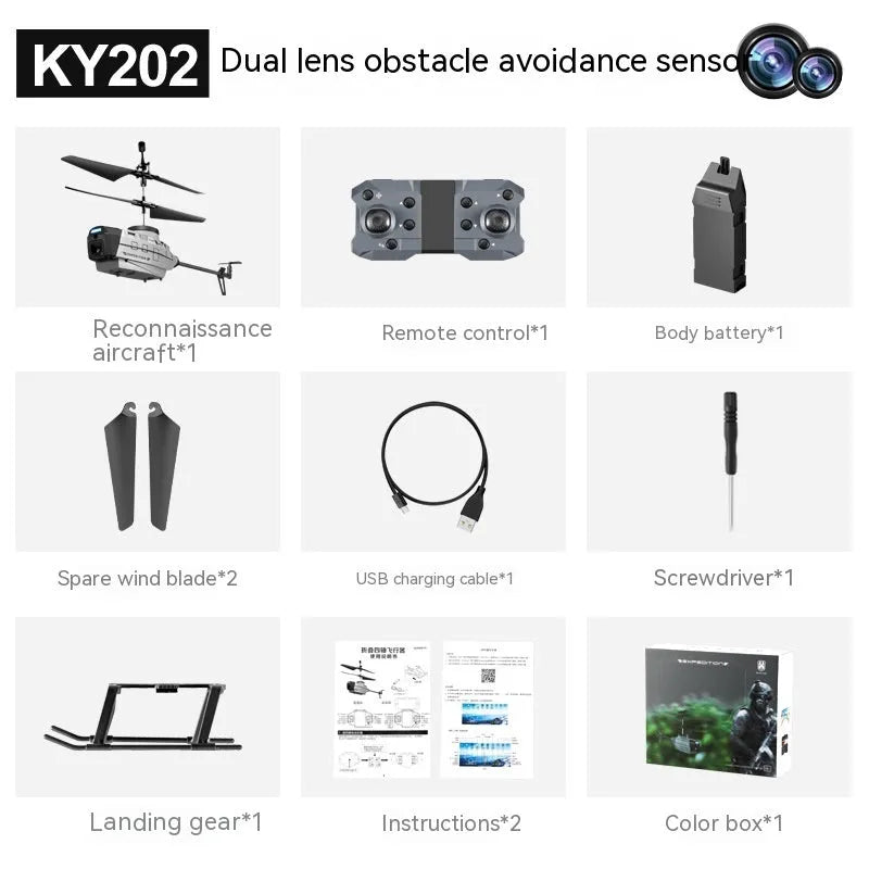 Heifeng reconnaissance UAV helicopter drone with obstacle avoidance features and remote control