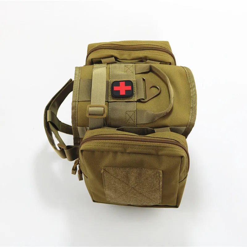 Peitoral Tactical Pet Brasil Vip dog harness in army green, size L, 1000d nylon fabric and nylon webbing with Saigang buckle