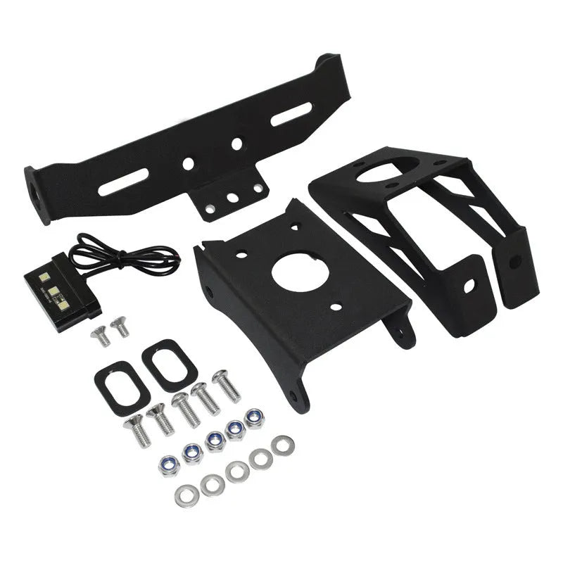 Black aluminium alloy licence plate bracket for Honda motorcycle rear short tail mount