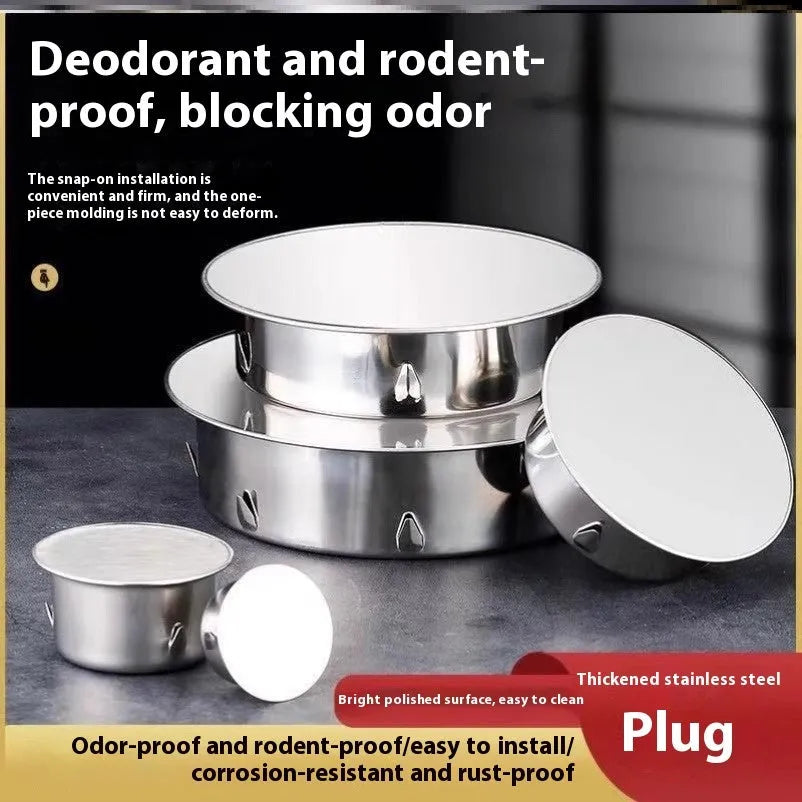 Stainless steel floor drain deodorant seal cover with modern simplicity design