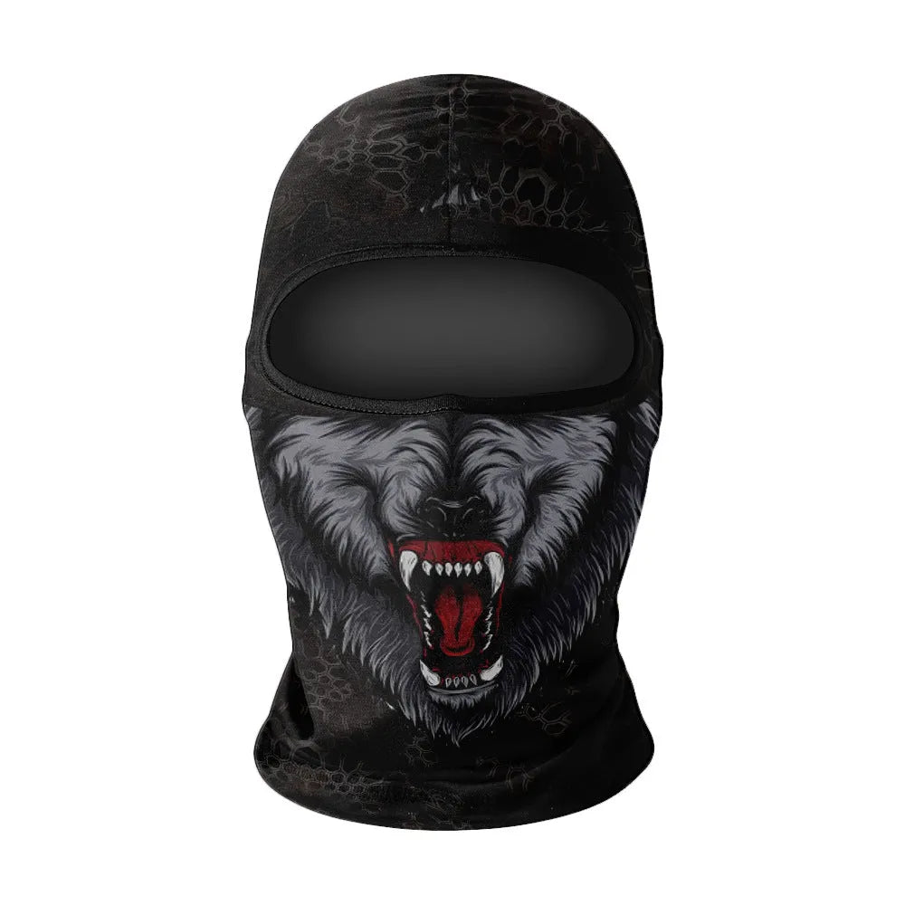 Men's summer breathable full face sun protection quick-drying ice silk polyester balaclava