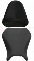 Suzuki GSXR1000 motorcycle seat cover set in PU leather, size L, showing front and rear coverage option