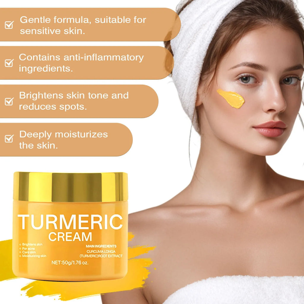 50g brightening moisturising cream in compact 53mm skincare jar