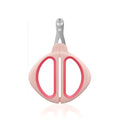 Cat nail clipper with positioning hole and stainless steel blade in blue or pink