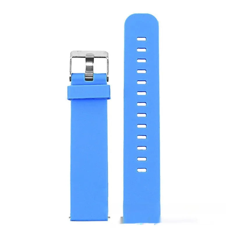 Garmin Forerunner 245 silicone replacement strap in seven colour options with straight buckle