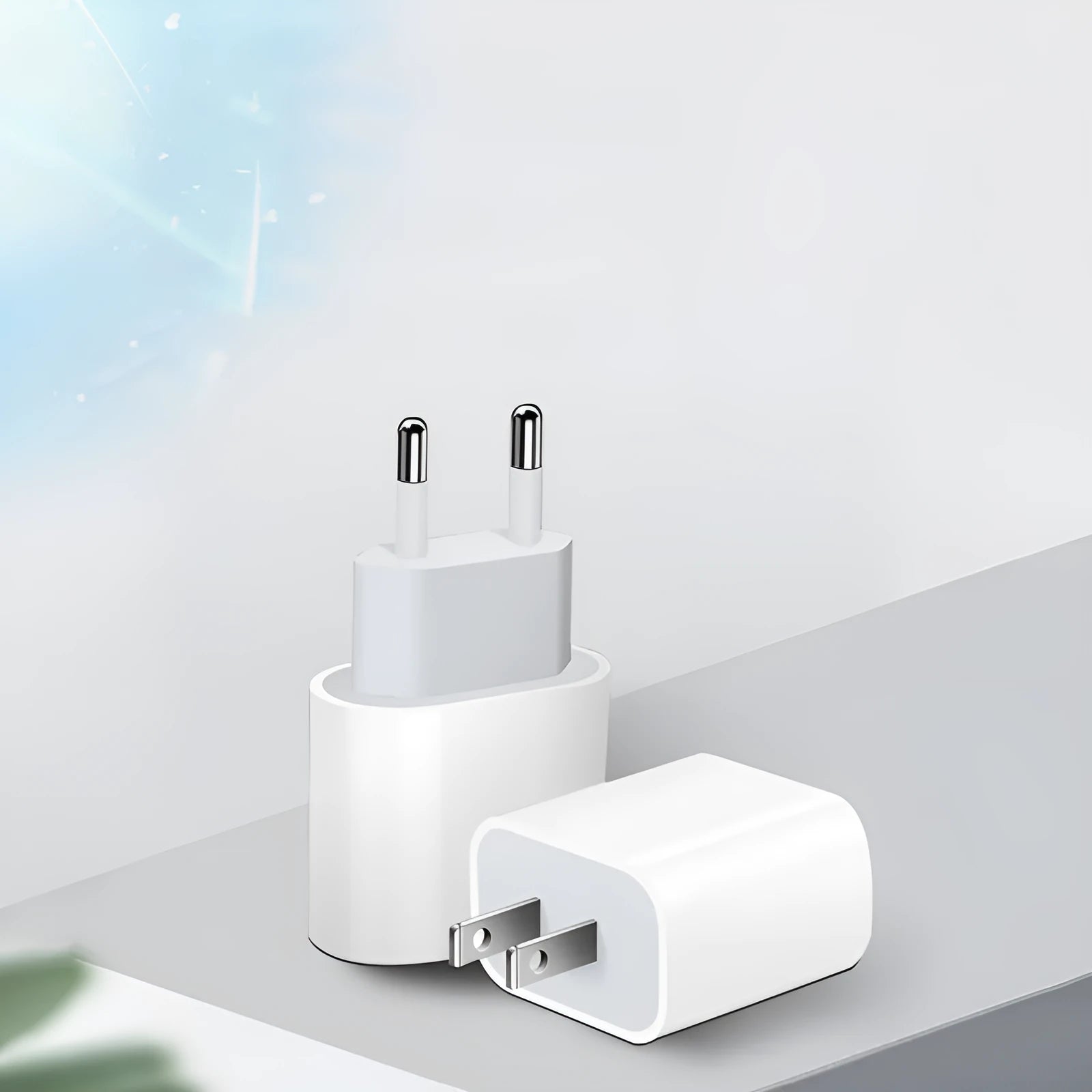 PD20W mobile phone charger with USB port and European/American plug options