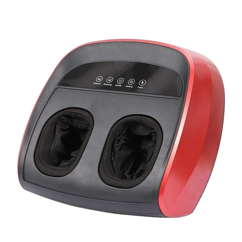 Flip automatic foot massager in black, red, or white colours with infrared and sterilisation functions