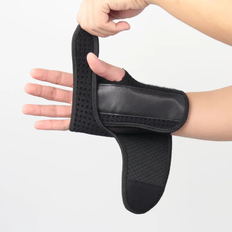 Joint tendon sheath fixed support gloves for men in neoprene and aluminium plywood, suitable for basketball volleyball football running and fitness