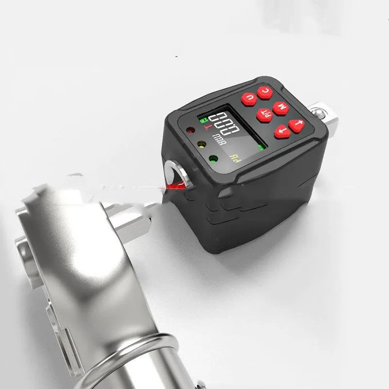 Digital torque meter with illuminated LCD display and 1/2 inch drive for 200N·m torque measurement