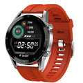 Multifunctional sports watch with leather strap and 1.3-inch touchscreen display