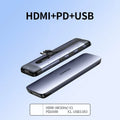 USB expansion hub adapter with HDMI, Power Delivery and multiple USB 3.0 ports