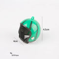 Adjustable plastic chicken helmet for small pet protection with elastic bands and sponge lining