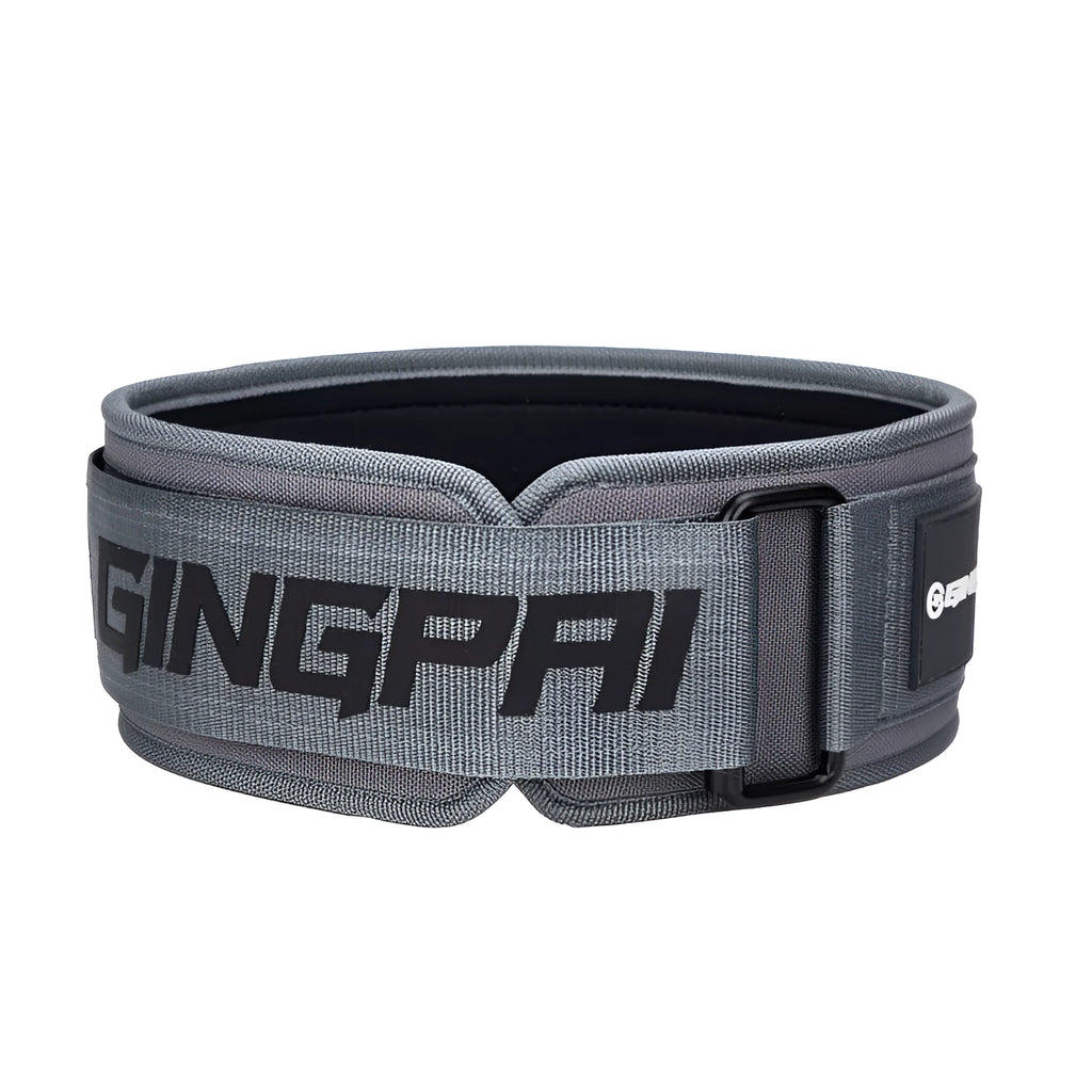 Adjustable abdominal exercising support belt for weightlifting and squats, shown in multiple colour options.