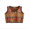 Loose fit round neck printed t-shirt in bird eye polyester fabric with picture colour design