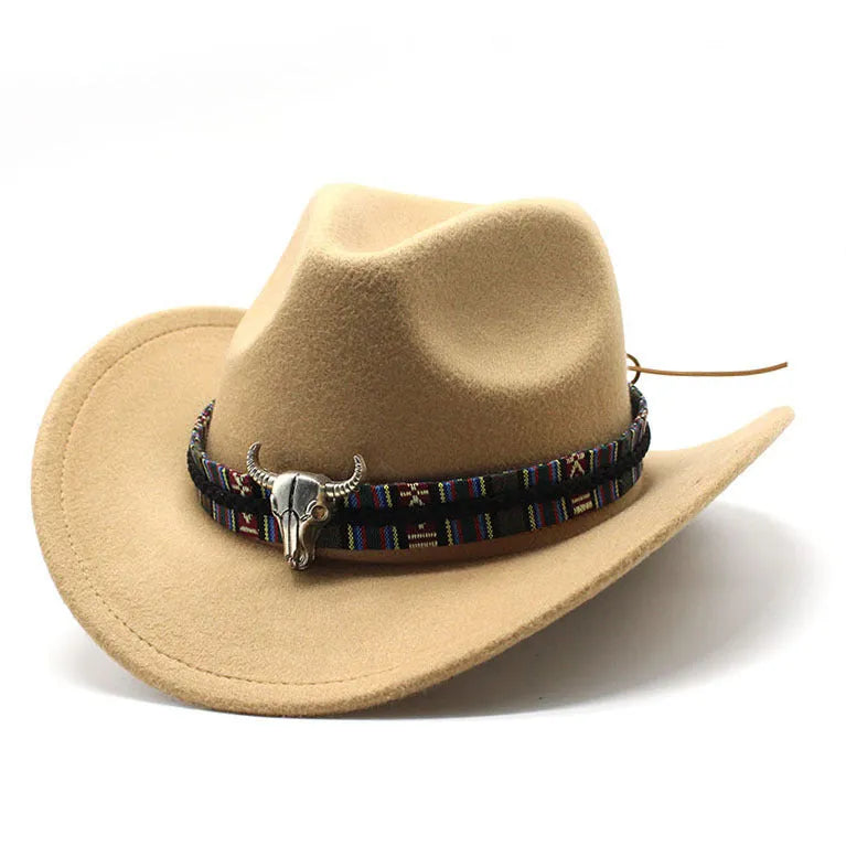 Western cowboy hat in bell crown style made from polyester fabric available in multiple colours