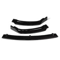 Glossy black polypropylene front bumper lip spoiler for BMW 3 Series F30 F35 models