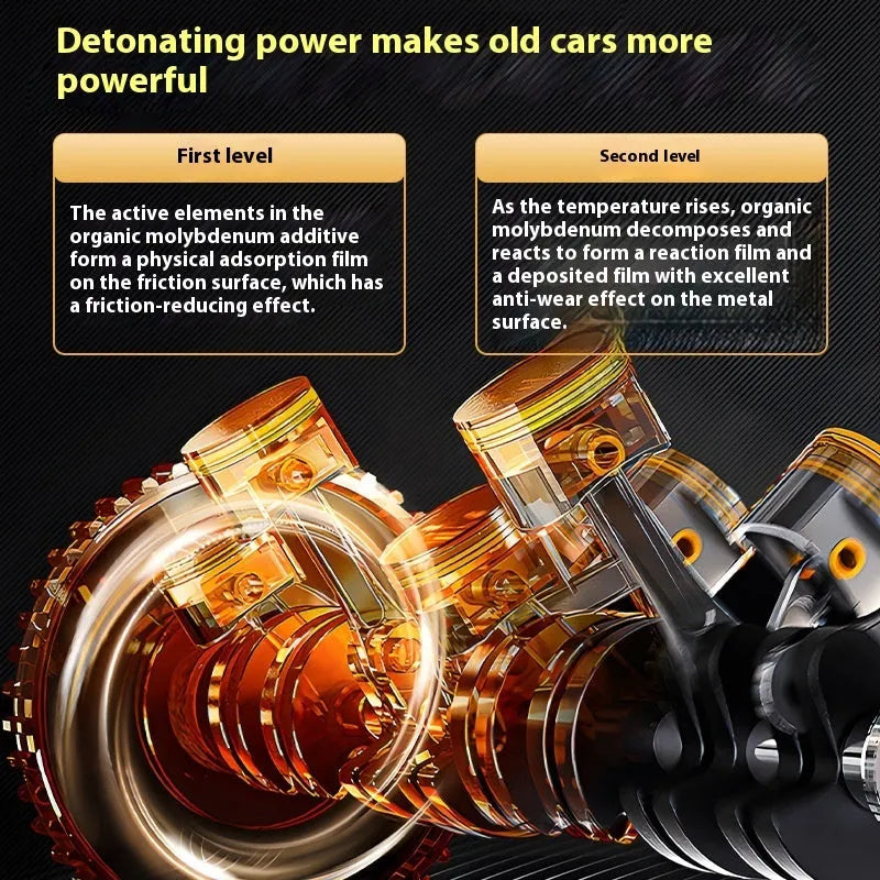 60ml engine anti-wear oil additive in white packaging for petrol and diesel engines