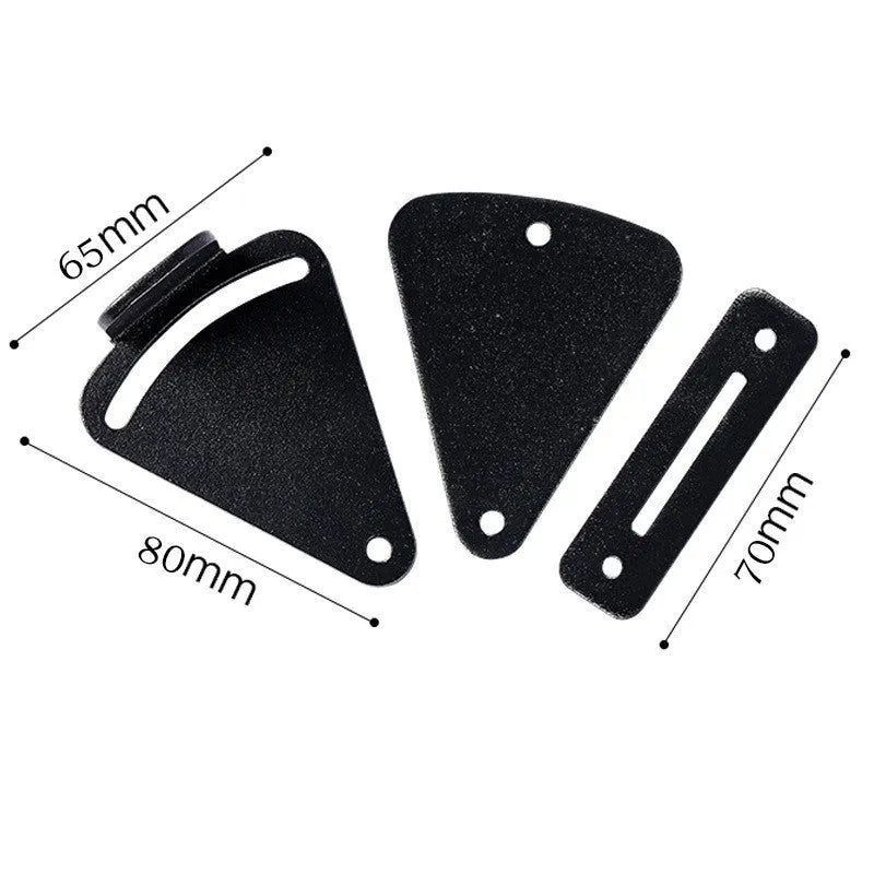 Black stainless steel sliding barn door lock for S or M size door gaps