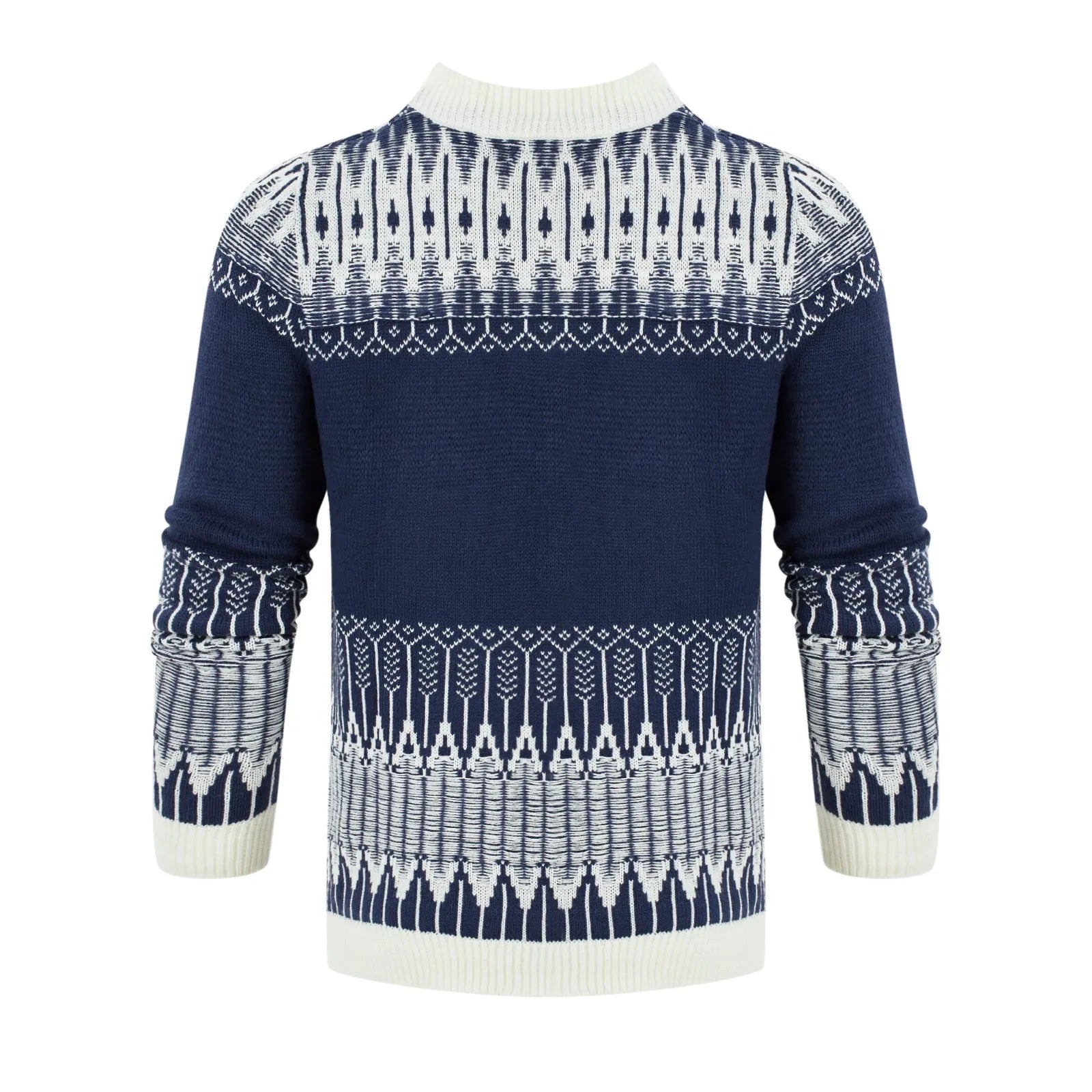 Men's long-sleeved knitted pullover sweater for autumn and winter in multiple sizes and styles.