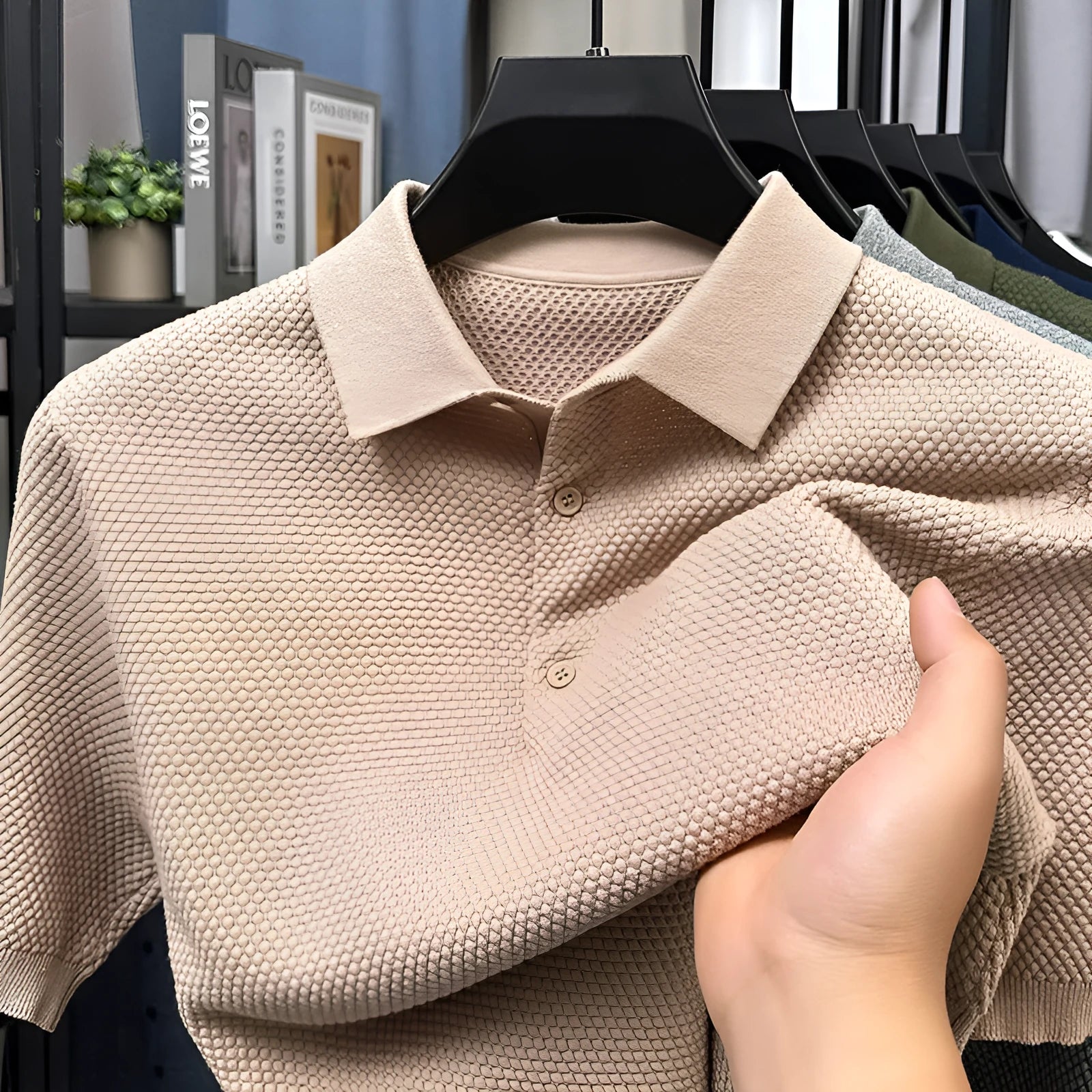 Loose fit pure cotton short sleeve pullover sweater in grey colour showing relaxed style