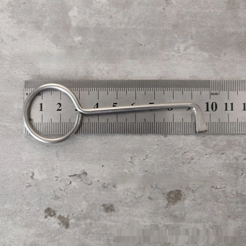 Two alloy wrench tools from portable family repair set