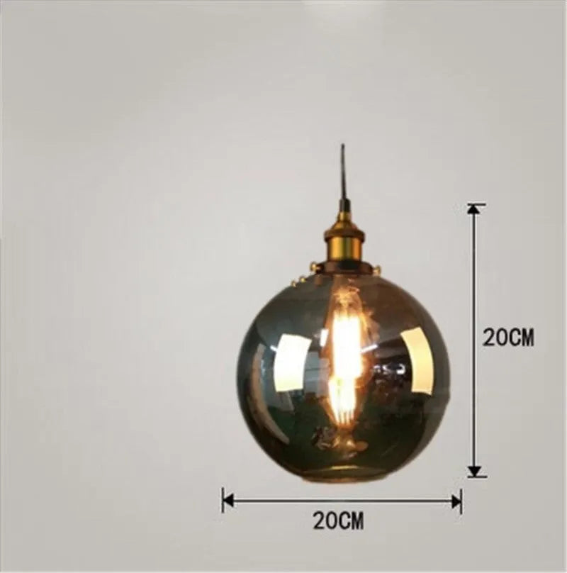 Nordic glass chandelier adjustable height 1.2m in amber colour for living room