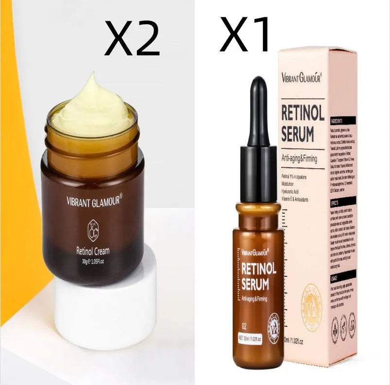 30ml retinol facial serum bottle for moisturising skin and reducing fine lines