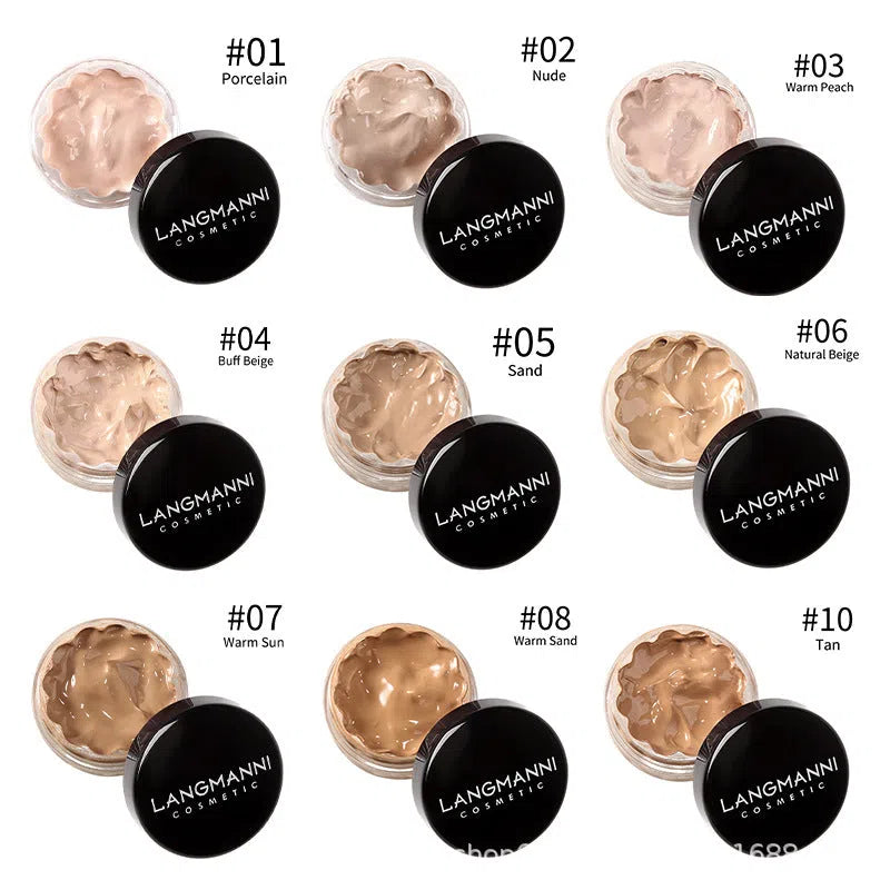 Waterproof smear-proof liquid foundation concealer pen in standard packaging with colour options labelled Colour1 to Colour12.