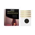 Men's herbal prostate patches pack showing eight individual patches with wormwood and ginseng ingredients