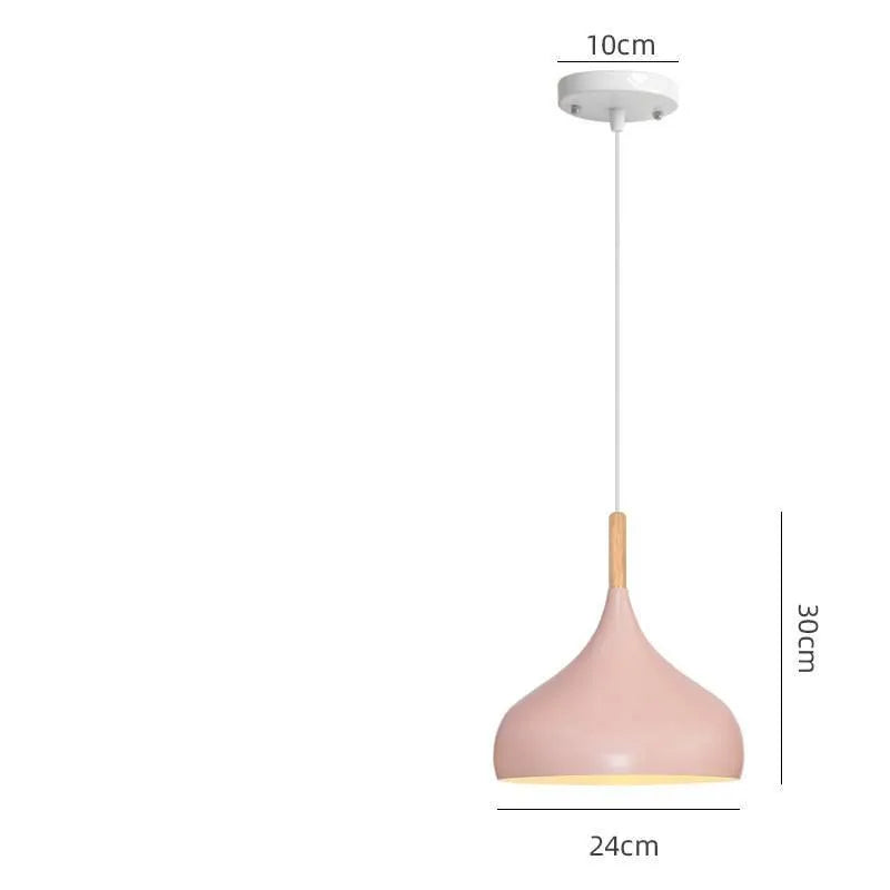 Modern zinc alloy fishline pendant lamp with adjustable aluminium alloy body in various colours