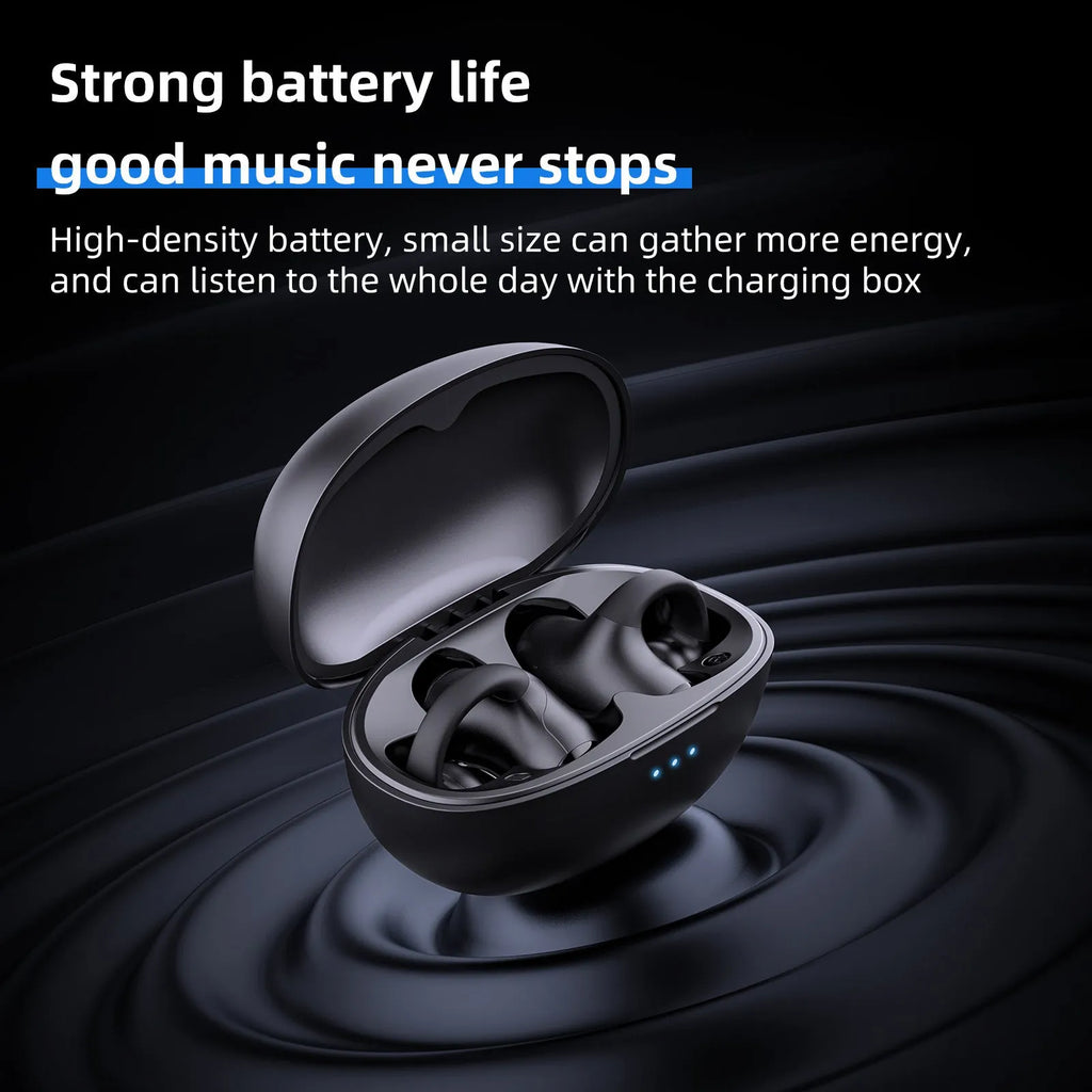 T306 Bluetooth wireless sports headset with ear hook design in black colour