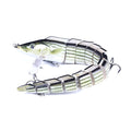 Multi-section loach fishing lure with articulated body showing 23cm length and #2 hook