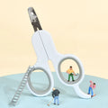 Grey and pink pet nail clippers with curved tip design for cats and small dogs