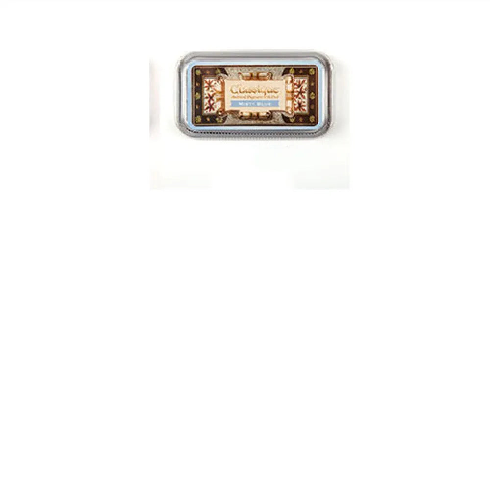Rectangular quick-dry oily ink pad for rubber stamps in five colour options.
