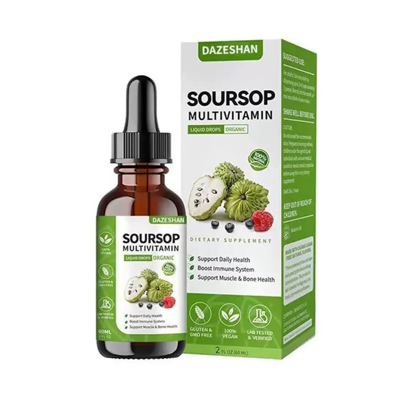 60ml bottle of liquid chlorophyll drops supplement for adult intestinal care and natural body odor support