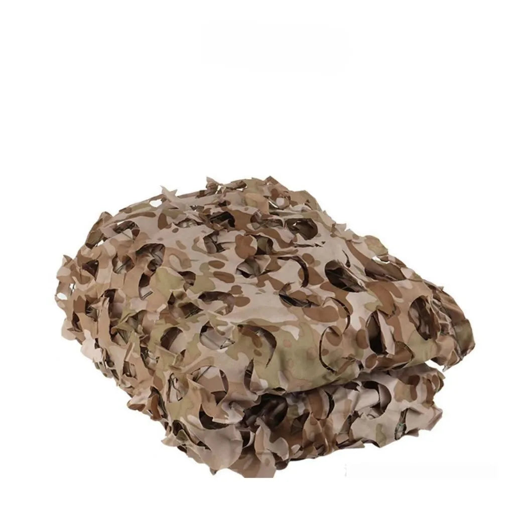 Green camouflage net cover set showing multiple pattern options for outdoor military and civilian use
