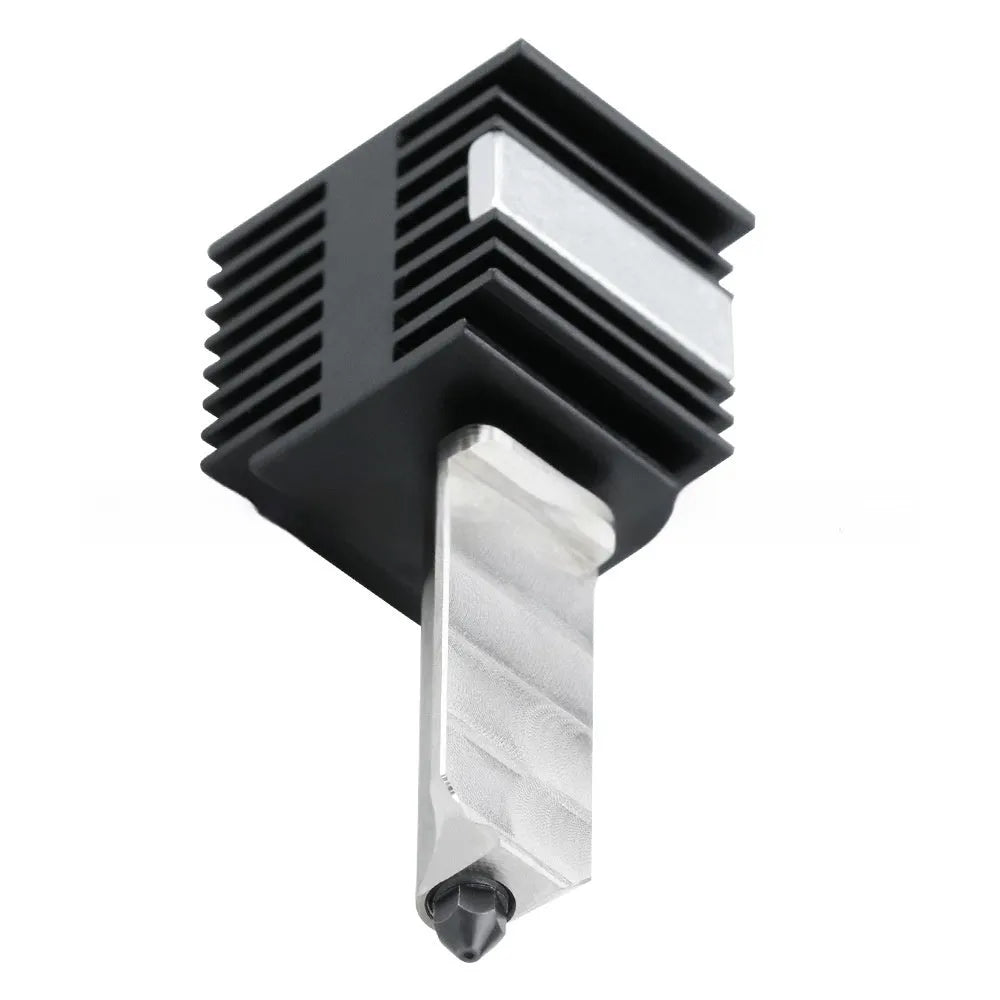 Bambu Lab A1 Mini 3D printer hot end assembly kit with hardened steel nozzle and black silicone sleeve