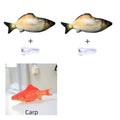 Multicolour electronic jumping fish cat toy with USB charging cable, 30cm length