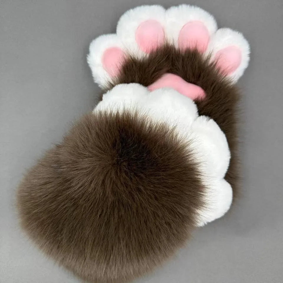 Colourful nylon animal claw cosplay gloves for costume decoration with free size fit