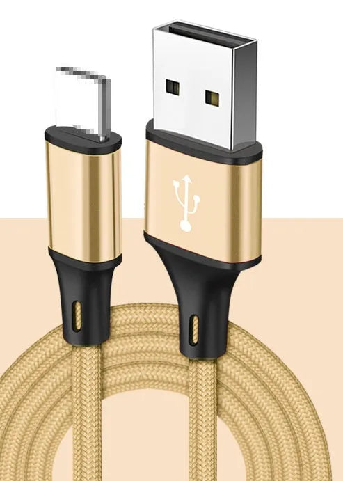 2 metre USB charging cable for Apple Android and TYPE-C phones in multiple colour options