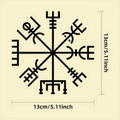 Square 13cm vegetarian-themed vinyl sticker for car window or body.