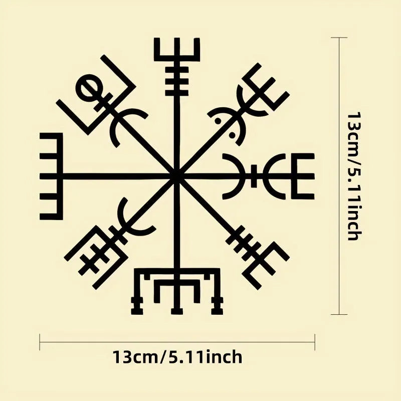 Square 13cm vegetarian-themed vinyl sticker for car window or body.