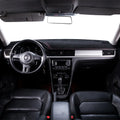 Black silicone dashboard mat for Toyota Prado with coloured edge options on instrument panel